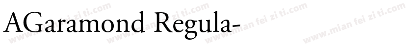 AGaramond Regula字体转换